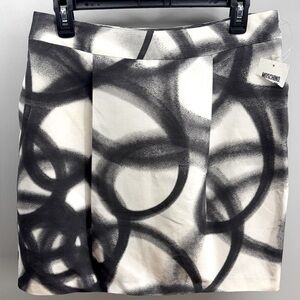 NWT Moschino Graffiti Print Women's Skirt Sz 10